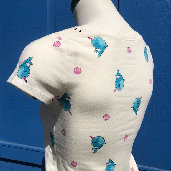 3/$15Happy Narwhal Tee by Justice 🐋 - Picture 3 of 5